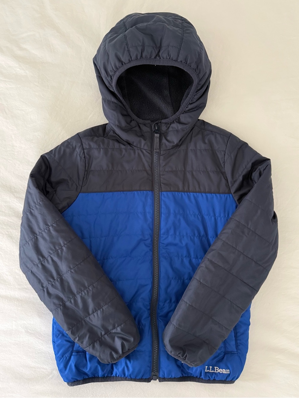L.L. Bean Kids' Fleece Lined Insulated Jacket Regatta Blue (Size S 8)